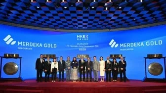 Merdeka Gold Resources Ukir Sejarah, Saham EMAS Resmi Melantai di Bursa Hong Kong