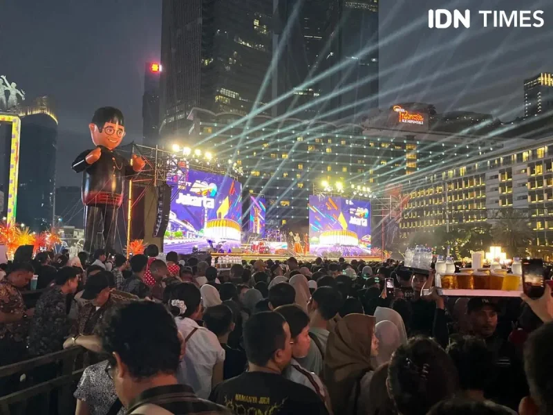 Ribuan Warga Penuhi Bundaran HI Rayakan Puncak HUT ke-499 DKI Jakarta