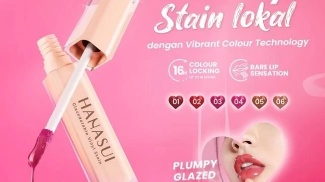 Lipstik glossy yang awet. (Shopee)