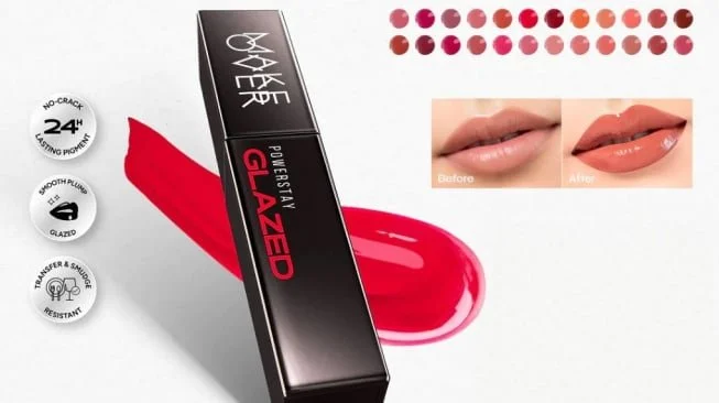 Lipstik glossy yang awet. (Shopee)