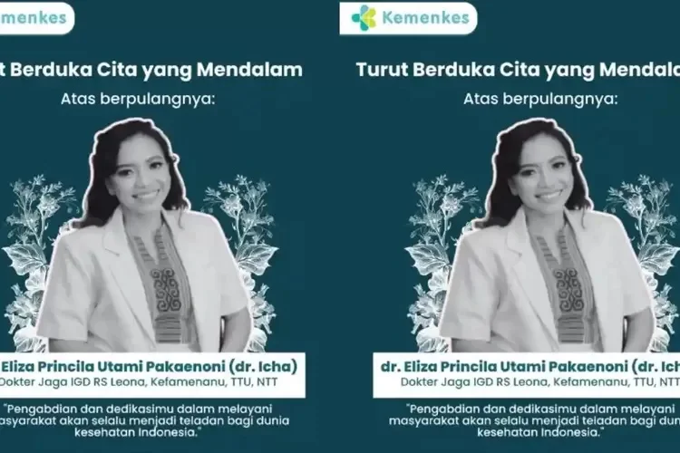 Kementerian Kesehatan RI melalui akun Instagramnya menyampaikan ucapan duka cita mendalam atas meninggalnya Dokter Eliza Princila Utami Pakaenoni atau dr Icha. Meninggalnya dr. Icha usai diduga diintimidasi DPRD TTU jadi sorotan; Kemenkes pastikan investigasi menyeluruh.