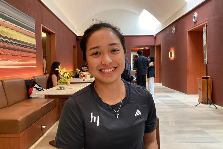 Mantan atlet golf nasional yang kini menjadi atlet Hyrox dari tim Hystoric, Gavrilla Arya, saat ditemui di RESET Social Club SCBD, Jakarta Selatan, Jumat (26/6/2026).
