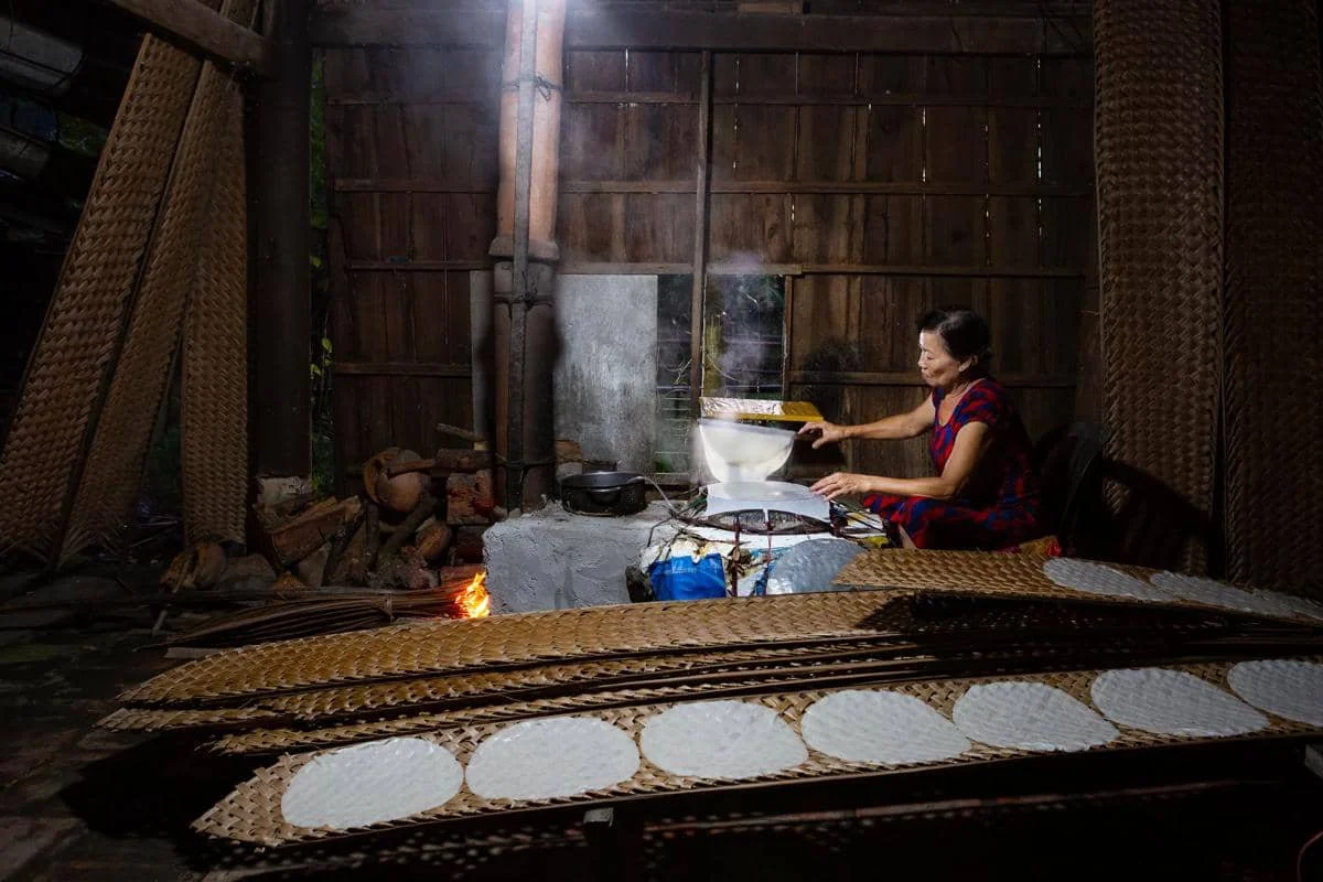 ilustrasi pembuatan rice paper