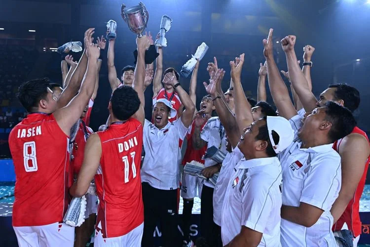 Prestasi Timnas voli putra Indonesia menjuarai AVC Men Cup 2026 ikut melambungkan posisi ranking dunia FIVB.