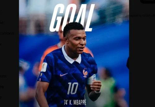 Kylian Mbappe cetak 2 gol di laga Prancis vs Swedia FrenchTeam
