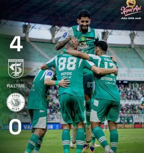 Persebaya Surabaya menang 4-0 atas PSBS Biak officialpersebaya