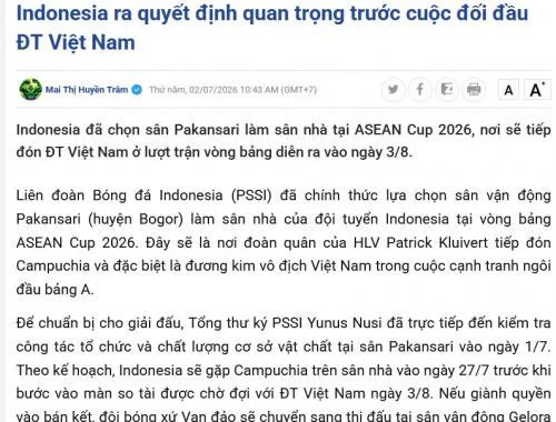 Media Vietnam gemetar Timnas Indonesia jamu Vietnam di Stadion Pakansari. (Foto: Soha.vn)