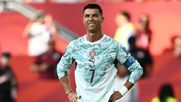 Soccer Football - FIFA World Cup 2026 - Round of 32 - Portugal v Croatia - Toronto Stadium, Toronto, Canada - July 2, 2026 Portugal's Cristiano Ronaldo reacts REUTERS/Dylan Martinez