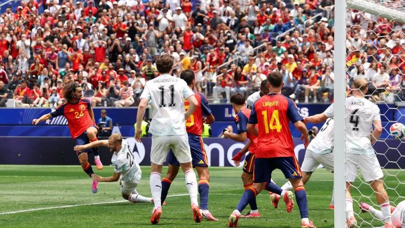 Dalam video... Kesalahan wasit membuat tim nasional Spanyol kehilangan gol yang sah!