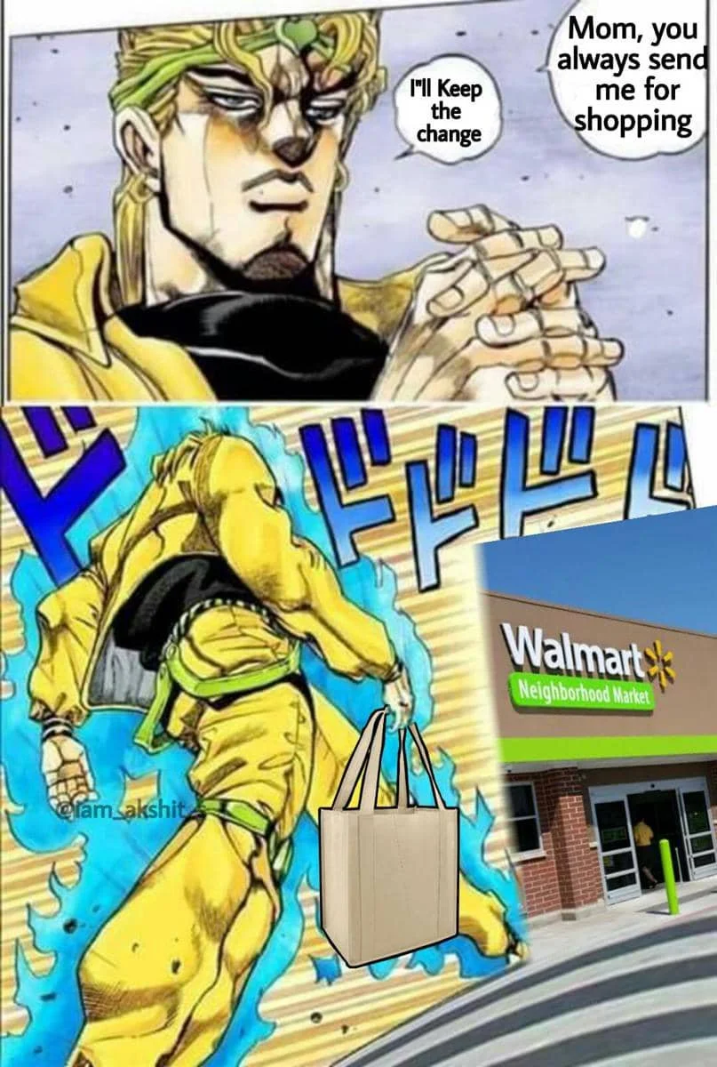 meme anime tentang belanja