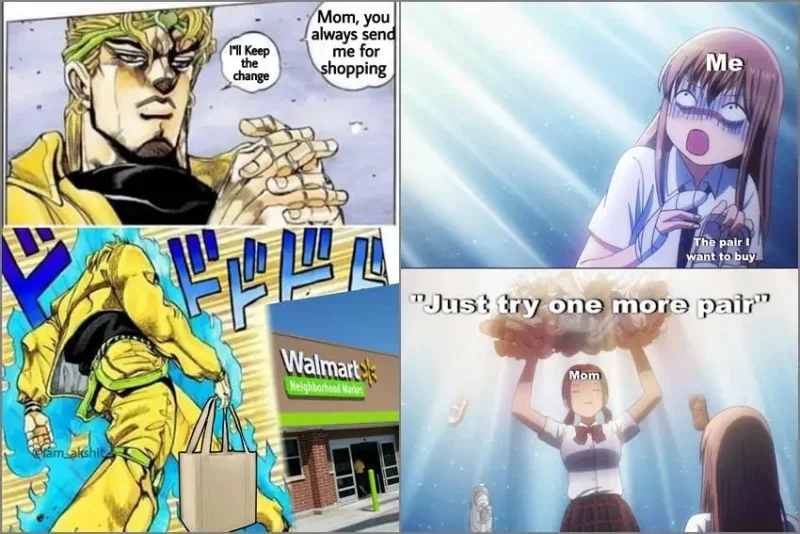 8 Meme Anime tentang Belanja, Ada Aja Dramanya!