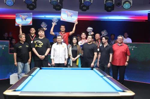 Turnamen biliar Indonesia International Open 2026 (Aziz Indra)