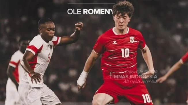 Pemain Timnas Indonesia Ole Romeny (IG Timnas Indonesia)