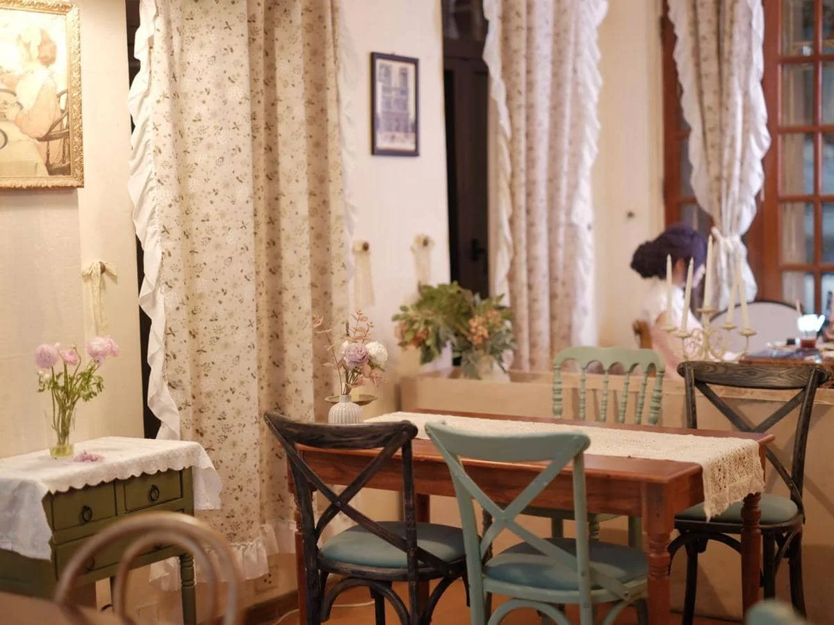 Ilustrasi desain interior Provencal style 