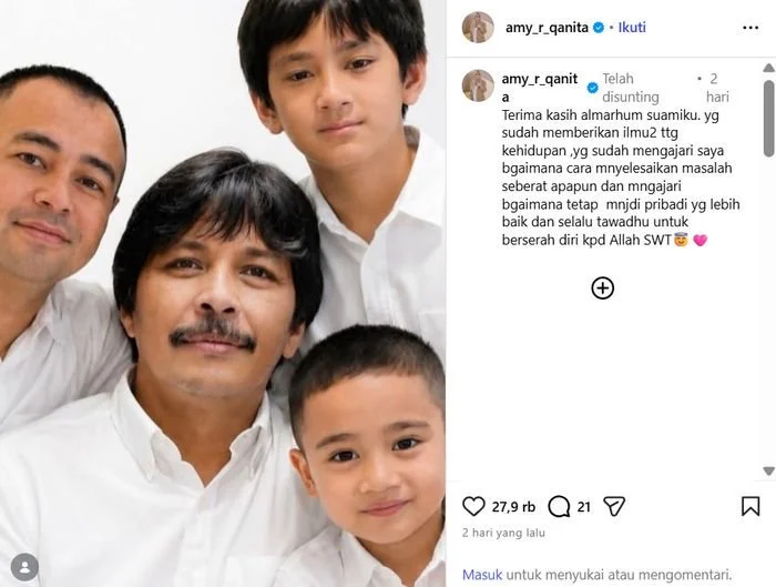 Amy Qanita mendadak curhat soal cara hadapi masalah di saat Raffi Ahmad panen kritikan usai asistennya jadi komisaris.