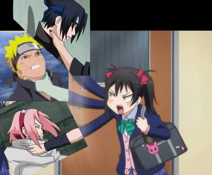 meme Sasuke dicekik
