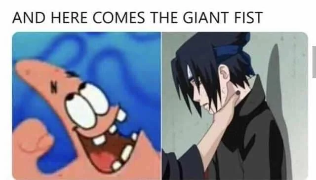 meme Sasuke dicekik