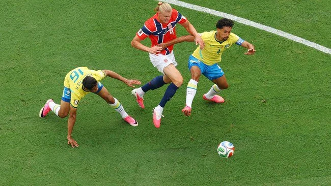Kata-kata Haaland usai Jadi Pahlawan Norwegia Singkirkan Brasil