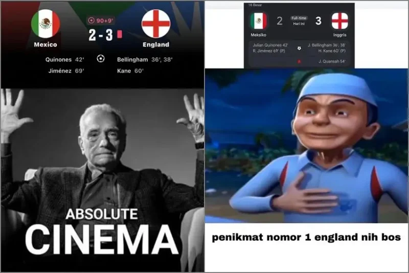 8 Meme Inggris Kalahkan Meksiko, Digendong Jude dan Kane!