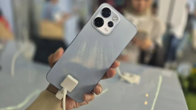 Peluncuran Oppo Reno 15 di Jakarta, Jumat (23/1/2026). [Suara.com/Dythia] 