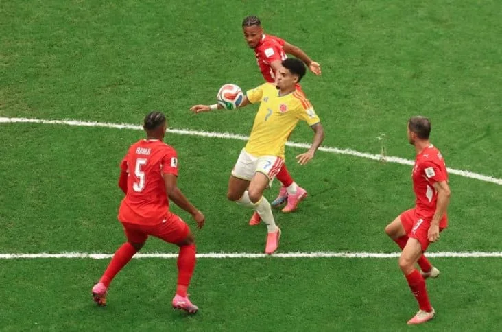 Swiss vs Kolombia Tanpa Gol di Waktu Normal, Lanjut Extra Time