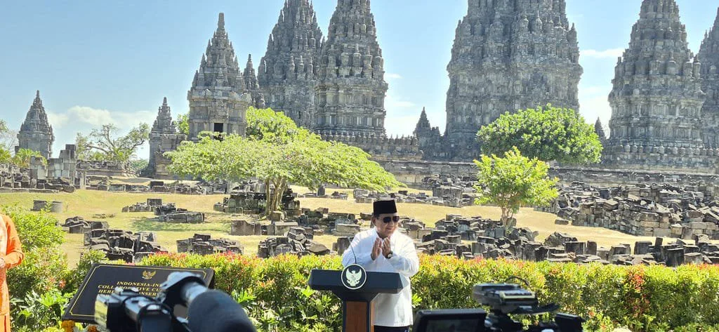 Prabowo dan Narendra Modi restorasi Candi Prambanan