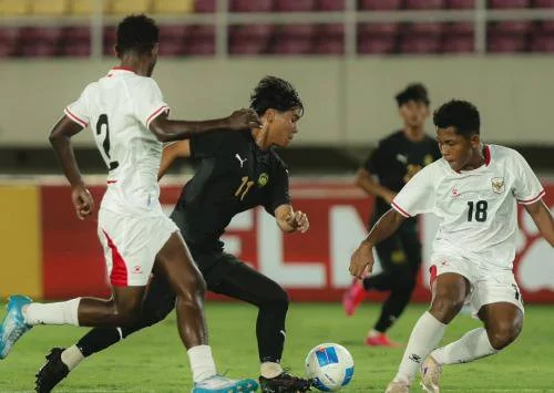 Timnas Indonesia U-17 vs Timnas Malaysia U-17 (Foto: Instagram/@famalaysia)