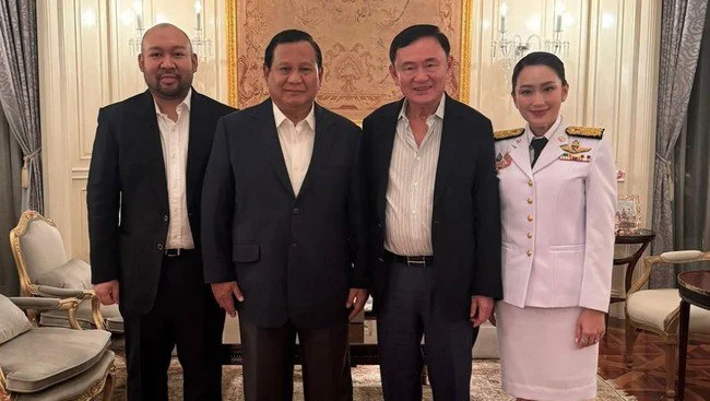 Prabowo Didatangi Eks PM Thailand Thaksin Sinawatra dan Putrinya