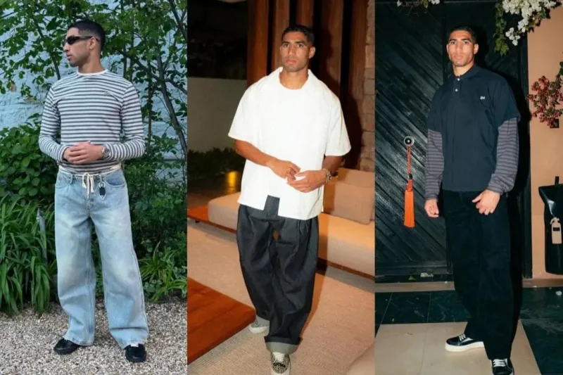 10 Inspirasi Gaya OOTD ala Achraf Hakimi, Pemain Timnas Maroko