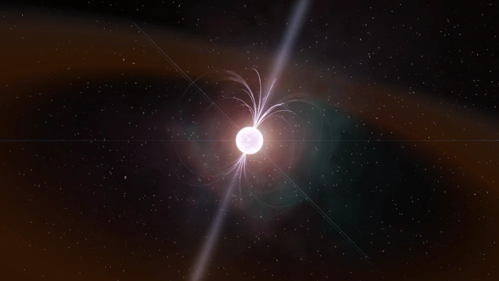 ilustrasi bintang neutron (commons.wikimedia.org/Kevin M. Gill)