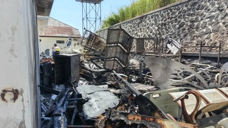 Gudang RSUD Sekarwangi Kebakaran Dipicu Pantulan Panas Matahari