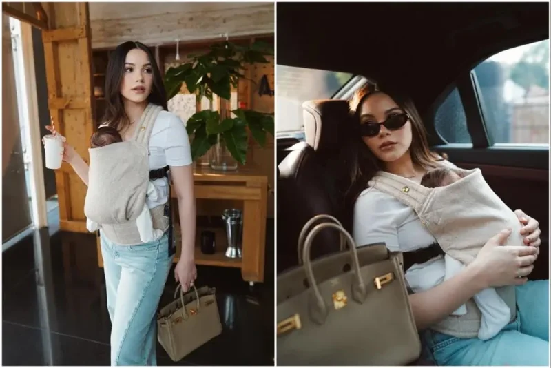7 Potret Alyssa Daguise ajak Baby Soleil Jalan-jalan, jadi Hot Mom!