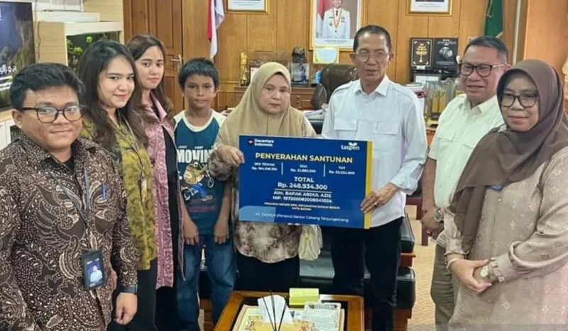 TASPEN Serahkan Santunan hingga Rp832 Juta kepada Ahli Waris ASN dan PPPK di Batam dan Kepri