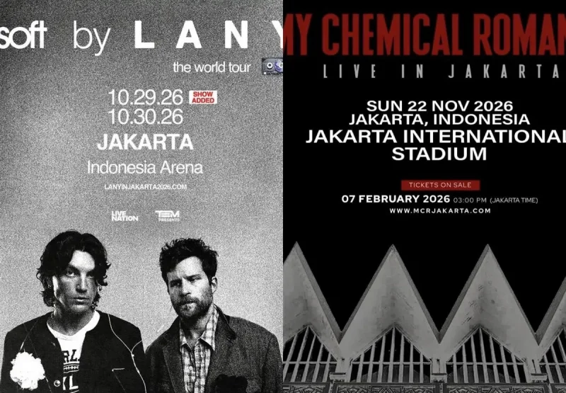 7 Konser Band Internasional di Jakarta Paruh Kedua 2026, LANY hingga MCR