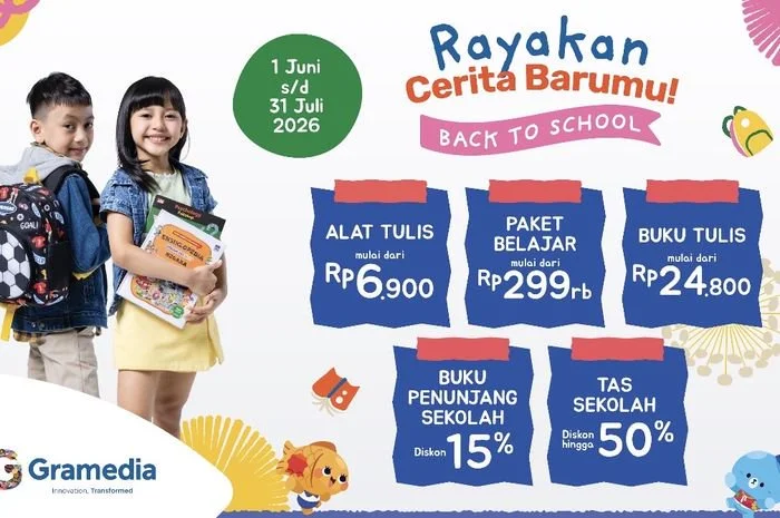 Belanja Kebutuhan Sekolah di Gramedia Berpeluang Bawa Pulang Mobil Listrik hingga Liburan ke Jepang