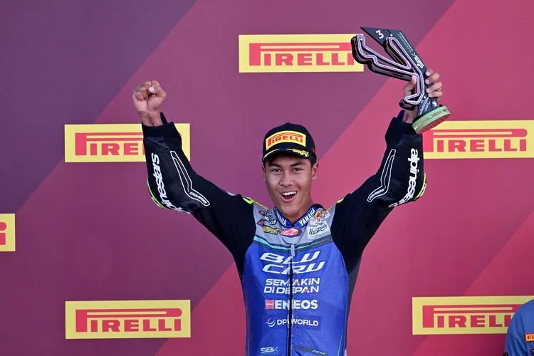 Aldi Satya Mahendra Rebut Podium Ketiga di WorldSSP Misano