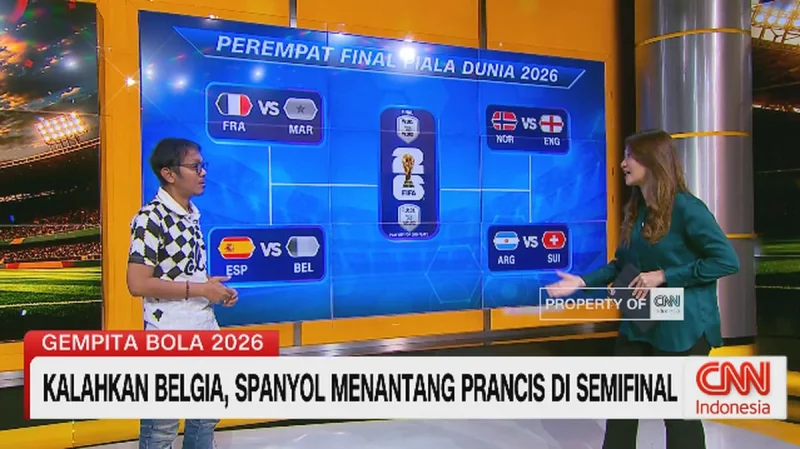 VIDEO: Kalahkan Belgia, Spanyol Menantang Prancis Di Semifinal