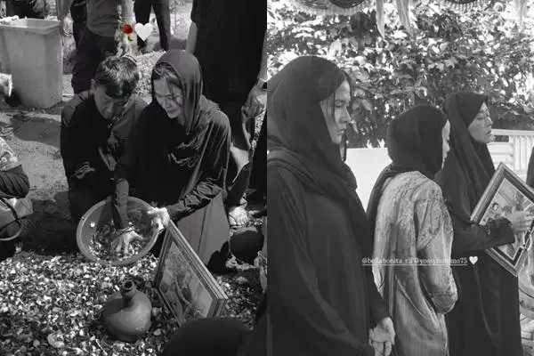 Momen Pemakaman Ayah Bella Bonita, Diwarnai Isak Tangis