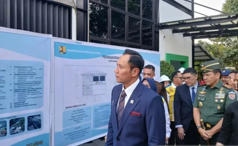 AHY Meninjau Proyek SPAM dan IPAL di Akmil Magelang untuk Perkuat Fasilitas Air Bersih dan Sanitasi