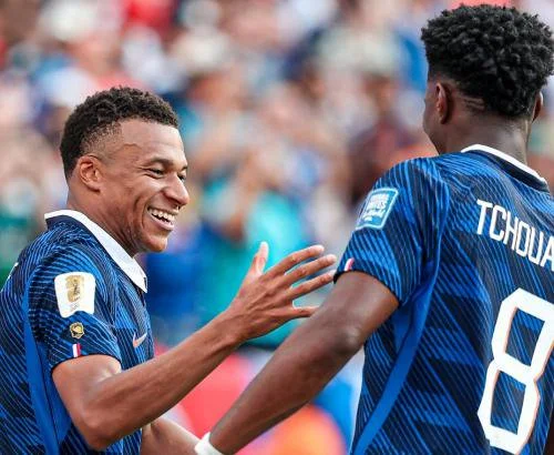 Mbappe saat Prancis vs  Swedia di Piala Dunia 2026 (Instagram/@equipdefrance)