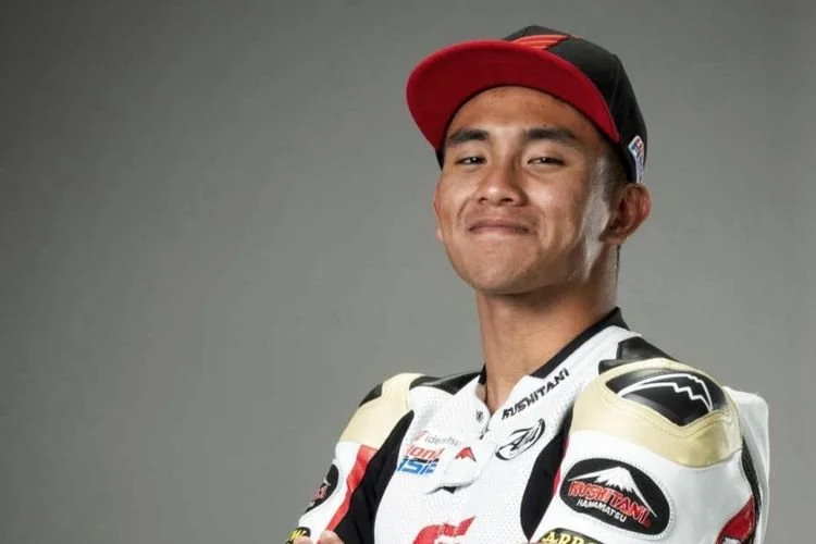 Mario Aji, pebalap Astra Honda asal Indonesia yang akan bersaing di Moto2 pada MotoGP 2026.
