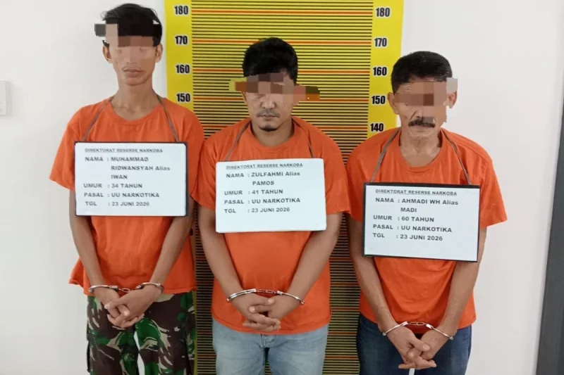 Beraksi di Pos Ronda, Komplotan Pengedar Sabu di Medan Diringkus
