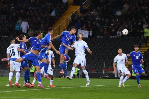 Timnas Italia vs Timnas Israel (Foto: X/@Azzurri)