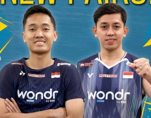 Rian Ardianto bersama Daniel Edgar. (Foto: PBSI)