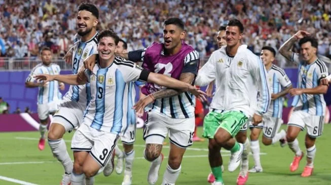 Potret Timnas Argentina Lolos Semifinal Usai Tekuk Swiss 3-1 (Yahoo Sports)