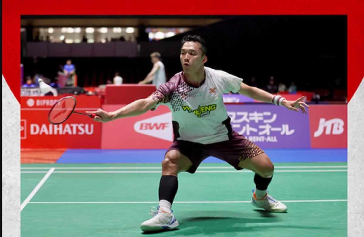 Jonatan Christie terisngkir di 32 besar Japan Open 2026. (Foto: X/@INABadminton)