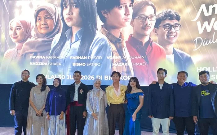 Preskon film Andai Waktu Bisa Diulang Kembali di kawasan Jakarta Selatan pada Selasa (14/7/2026) malam.