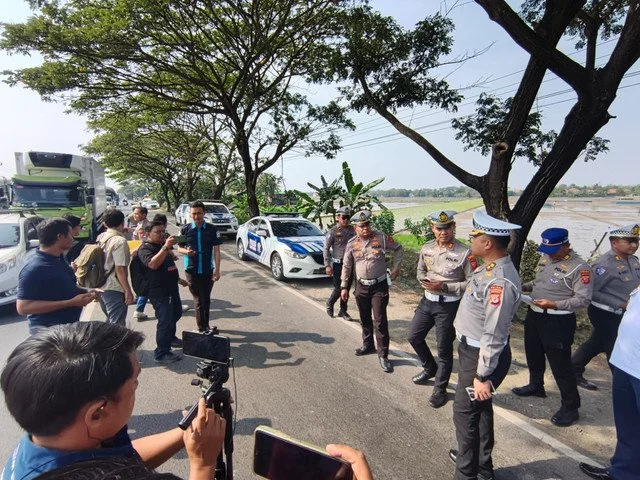 Sopir Truk Box Jadi Tersangka Kecelakaan Maut Tamu Kawinan di Indramayu