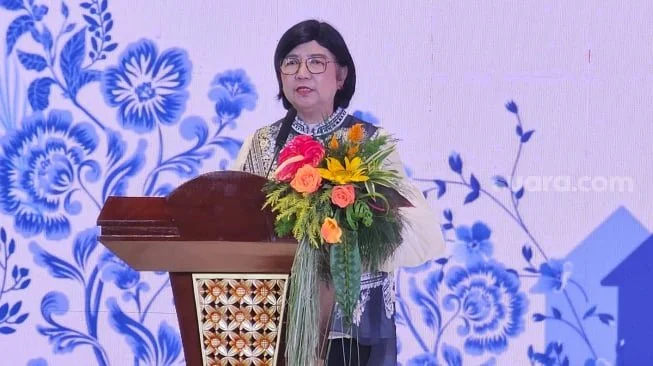 Deputi Gubernur Senior BI Destry Damayanti mengungkapkan lelang perdana repo obligasi PT SMF merupakan capaian sejarah, karena BI sebelumnya hanya menerima repo dengan underlying surat berharga negara (SBN). [Suara.com/Rina Anggraeni]