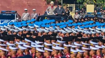 Prabowo Anugerahi Polda Riau Nugraha Sakanti, Tekankan Transformasi Besar Polri